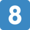 Keycap Digit Eight emoji on Twitter